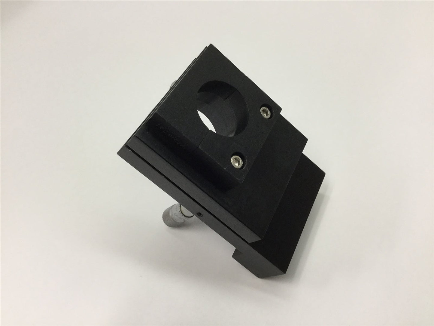 Used Adjustable Laser Turning Mirror Holder, With 2x Mitutoyo 0.5" Micrometers