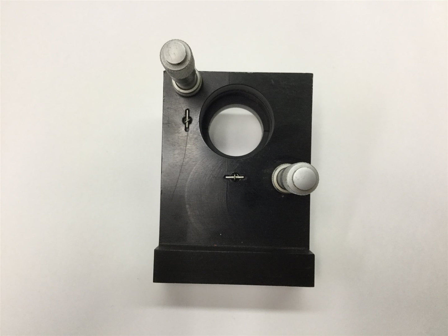 Used Adjustable Laser Turning Mirror Holder, With 2x Mitutoyo Micrometers 0.5" Stroke
