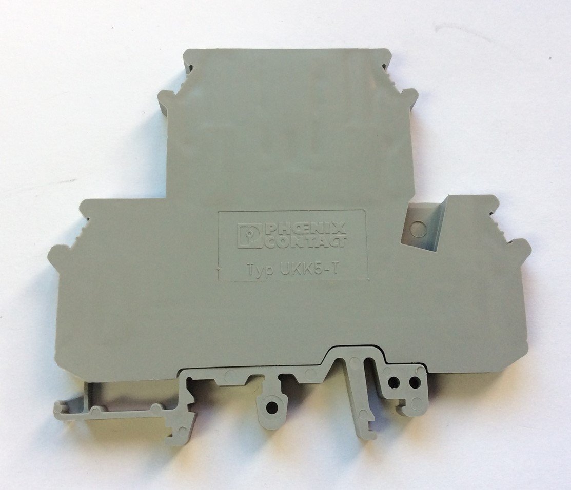 Used Lot of 17 Phoenix Contact Typ UKK5-T Disconnect Terminal Block 300V 15A 24-12AWG