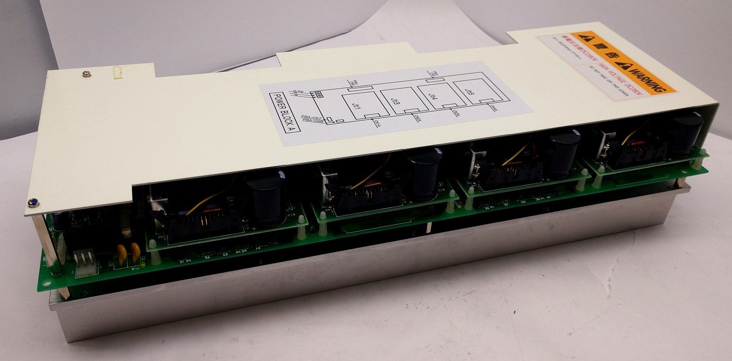 Used Kawasaki 50607-1048R03 Servo Motor Driver Module, 4x 20 Pin Connectors, 280VDC