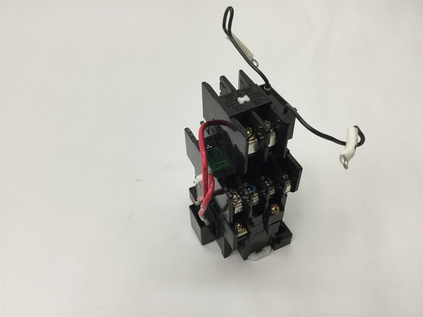 Used Mitsubishi S-K10 Contactor, 3-Pole with N/O Aux, with UA-AX2 Auxiliary Block