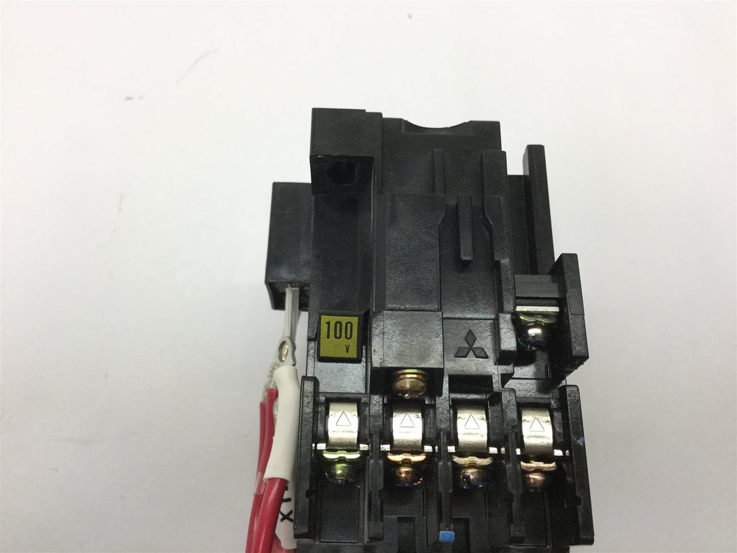 Used Mitsubishi S-K10 Contactor, 3-Pole with N/O Aux, with UA-AX2 Auxiliary Block