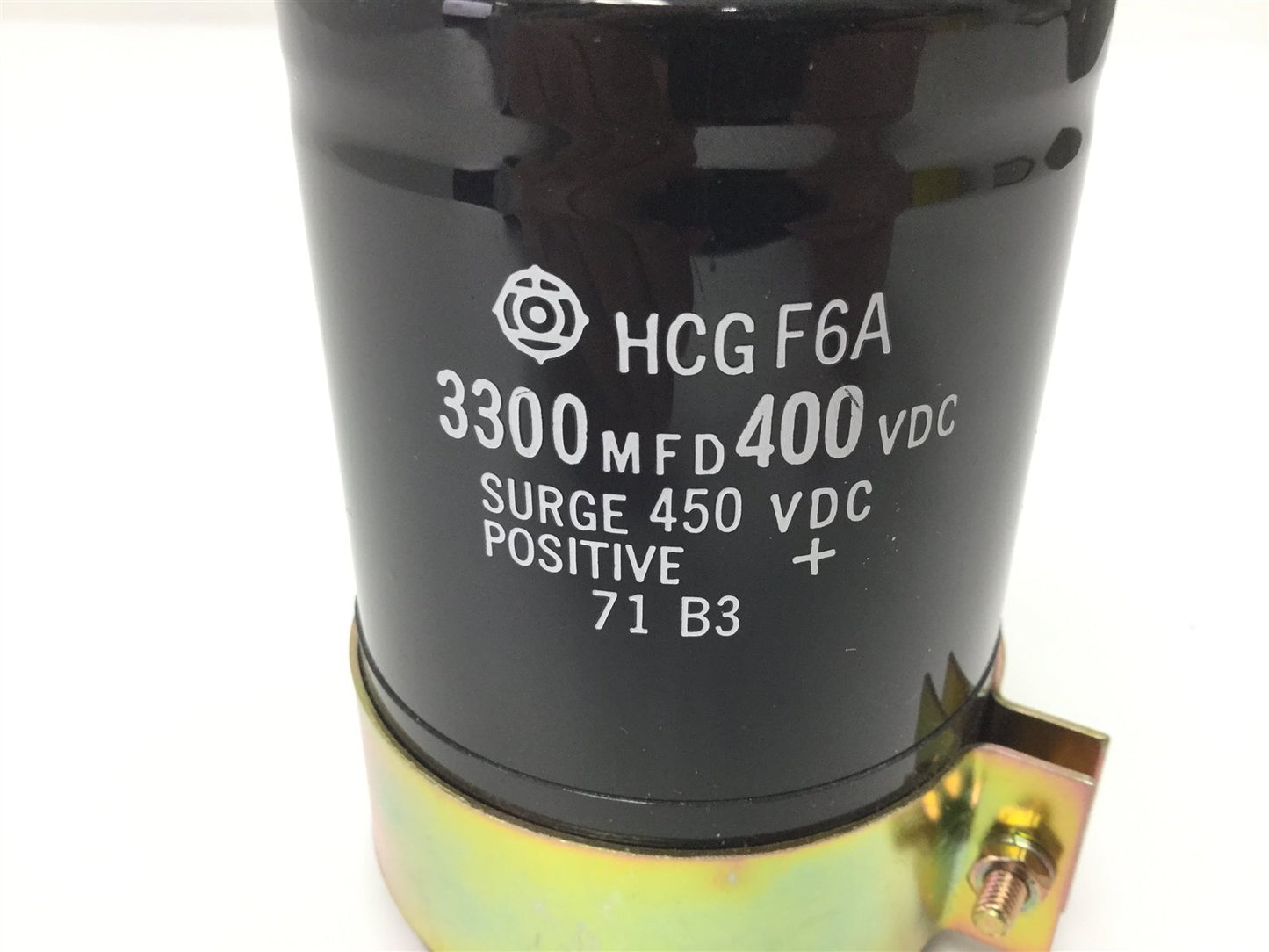Used Hitachi HCGF6A Capacitor, Rating: 3300 MFD, Voltage: 400VDC, Surge: 450VDC