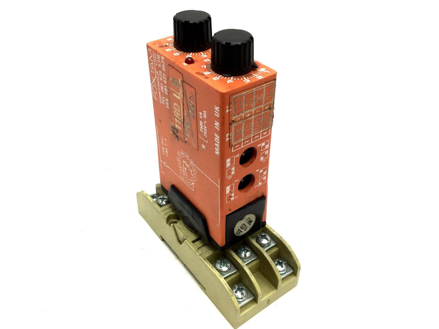 Used Foxtam 11RD LS Time Delay On Relay, Coil: 24VAC, Contacts: 110VAC, 1-100S
