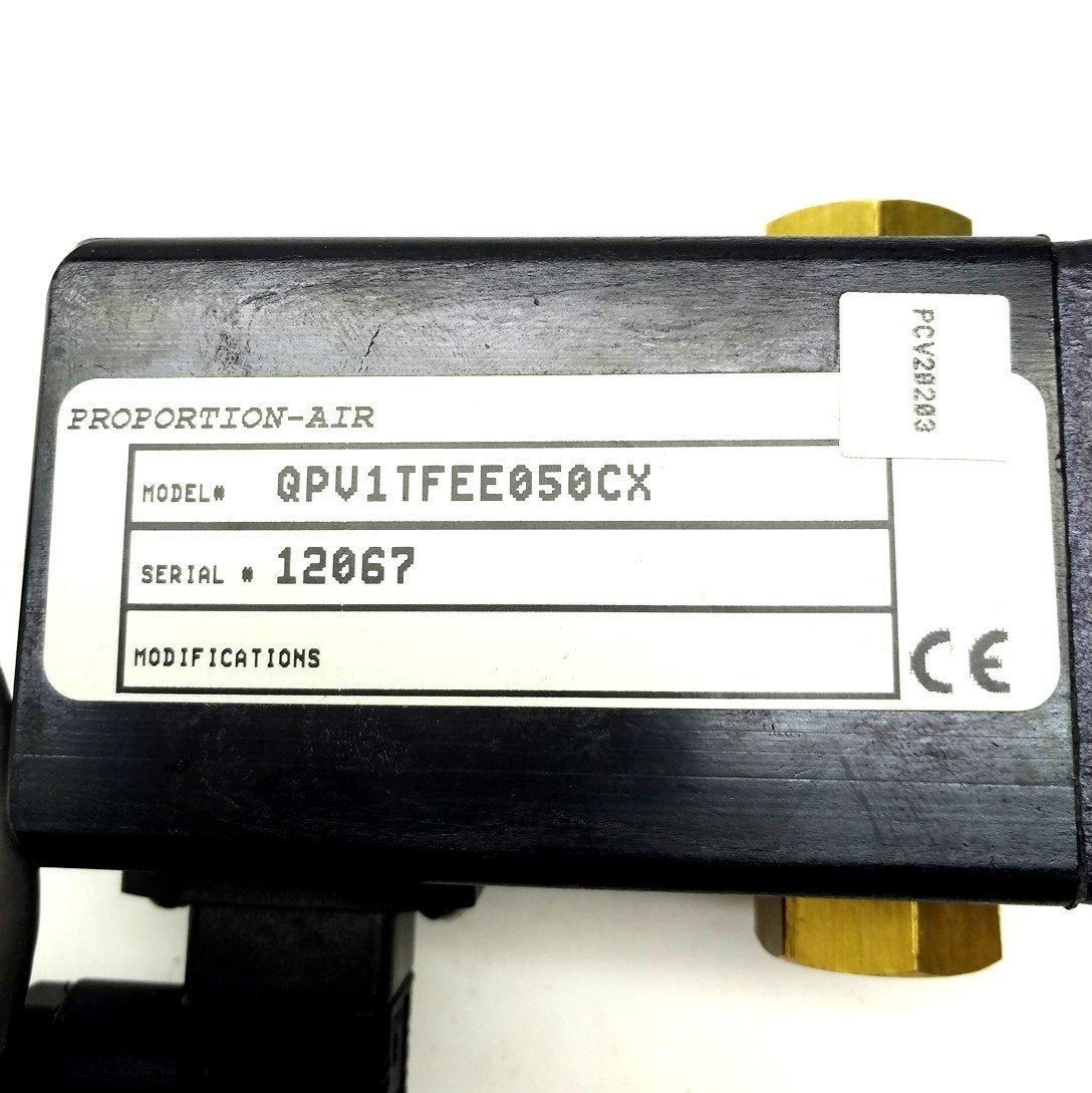 Used Proportion-Air QPV1TFEE050CX Pressure Control Valve, 1/8" NPT, 50PSI, 0-10VDC