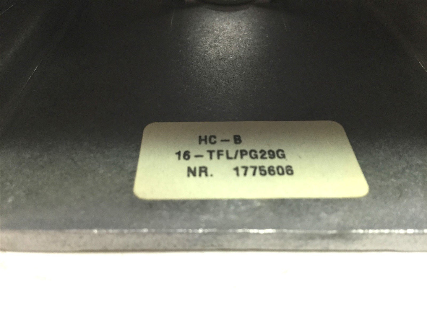 Used Lot of 2 Phoenix Contact 1775606 13-TFL/PG29G Aluminum Connector Cover