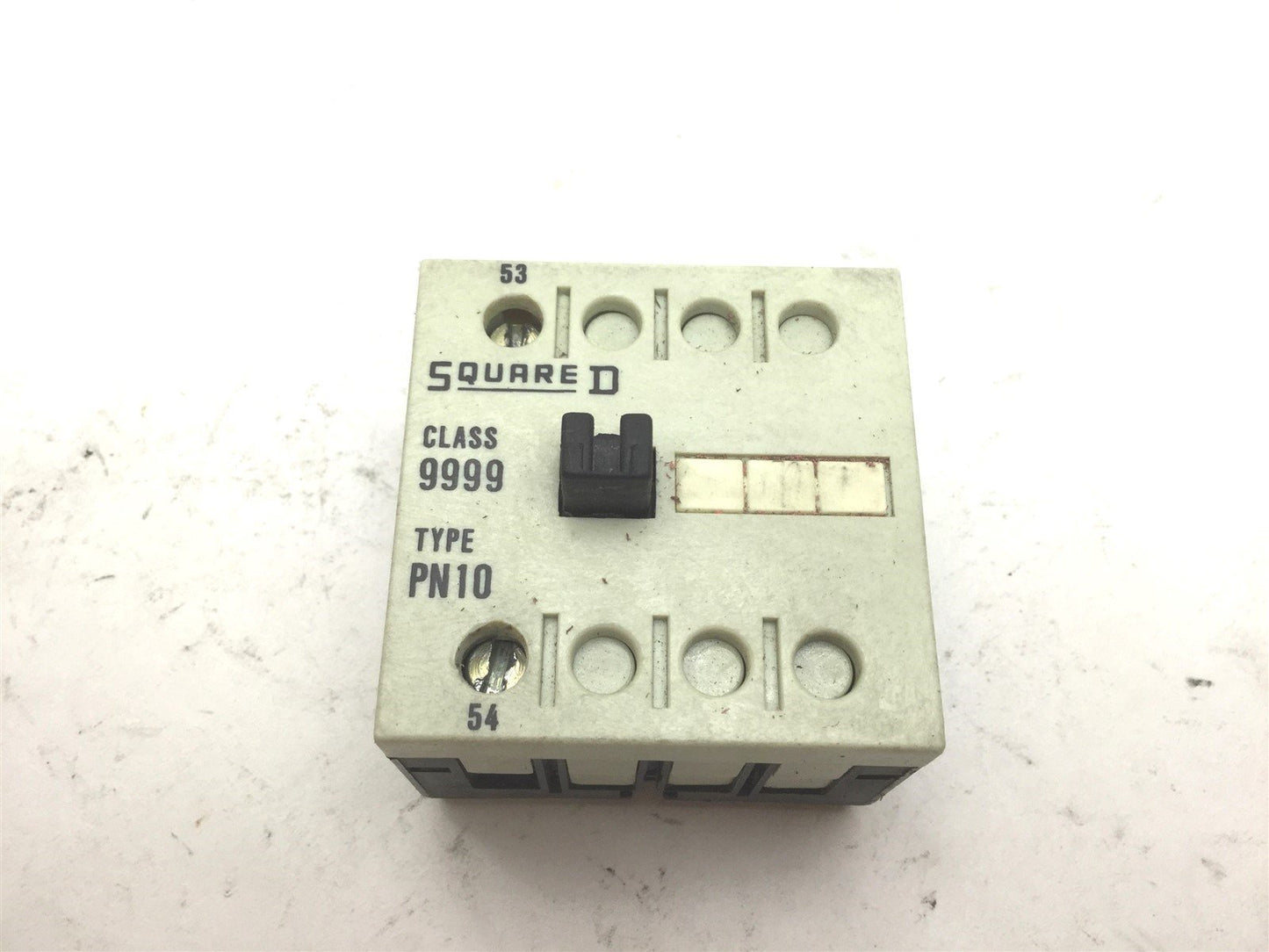 Used Lot of 2 Square D Class 9999 PN10 Auxiliary Contact Voltage 600VAC, Amperage 12A