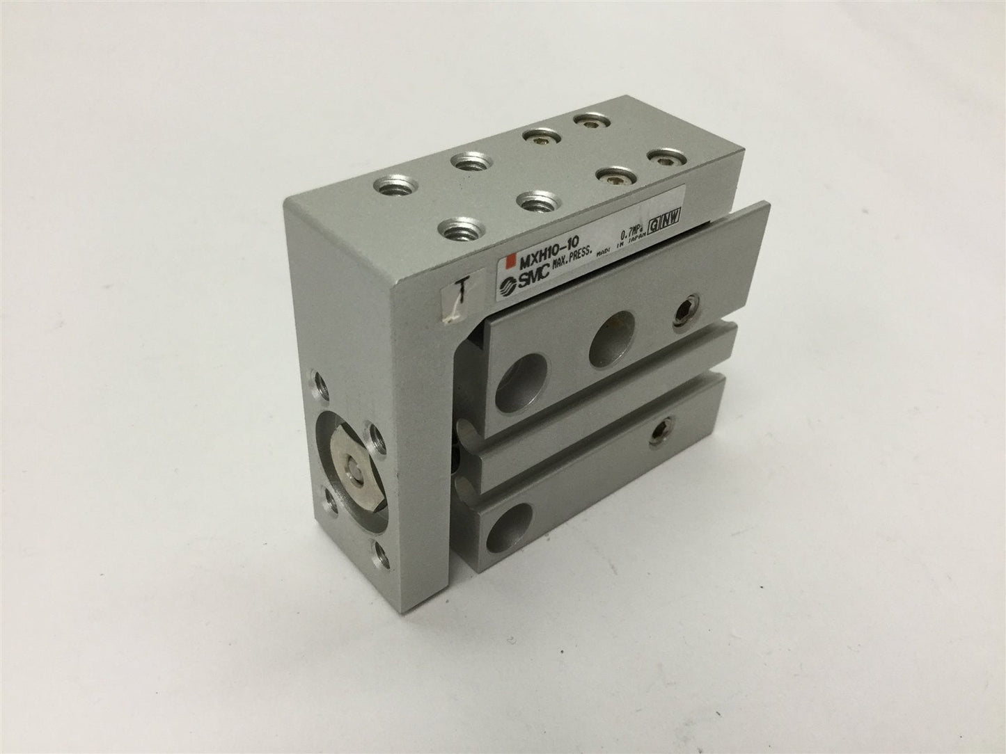 Used SMC MXH10-10 Precision Slide Table, Bore: 10mm, Stroke: 10mm, Pressure: 0.7MPa