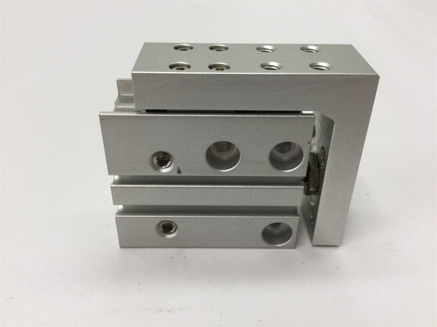 Used SMC MXH10-10 Precision Slide Table, Bore: 10mm, Stroke: 10mm, Pressure: 0.7MPa