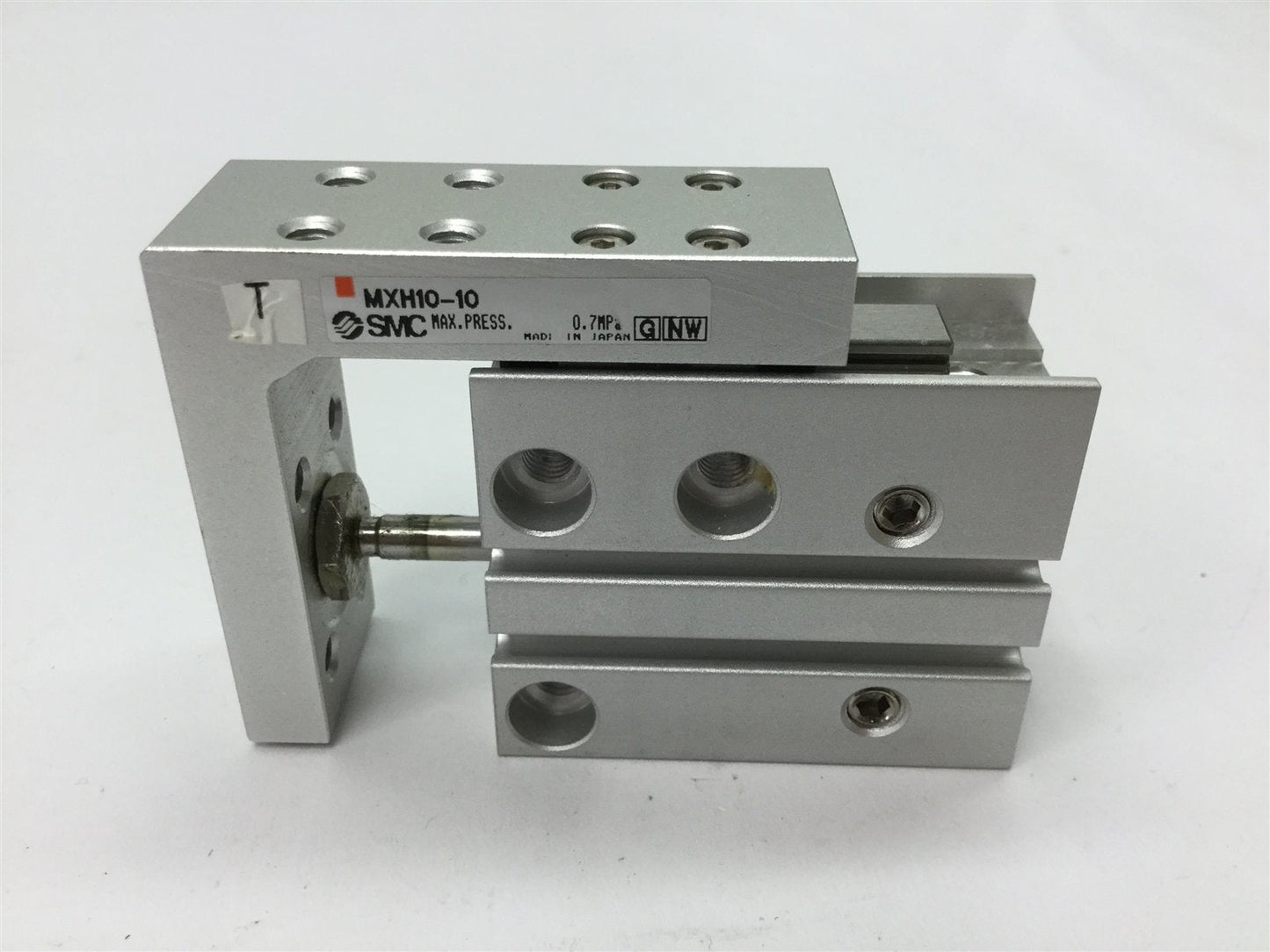 Used SMC MXH10-10 Precision Slide Table, Bore: 10mm, Stroke: 10mm, Pressure: 0.7MPa