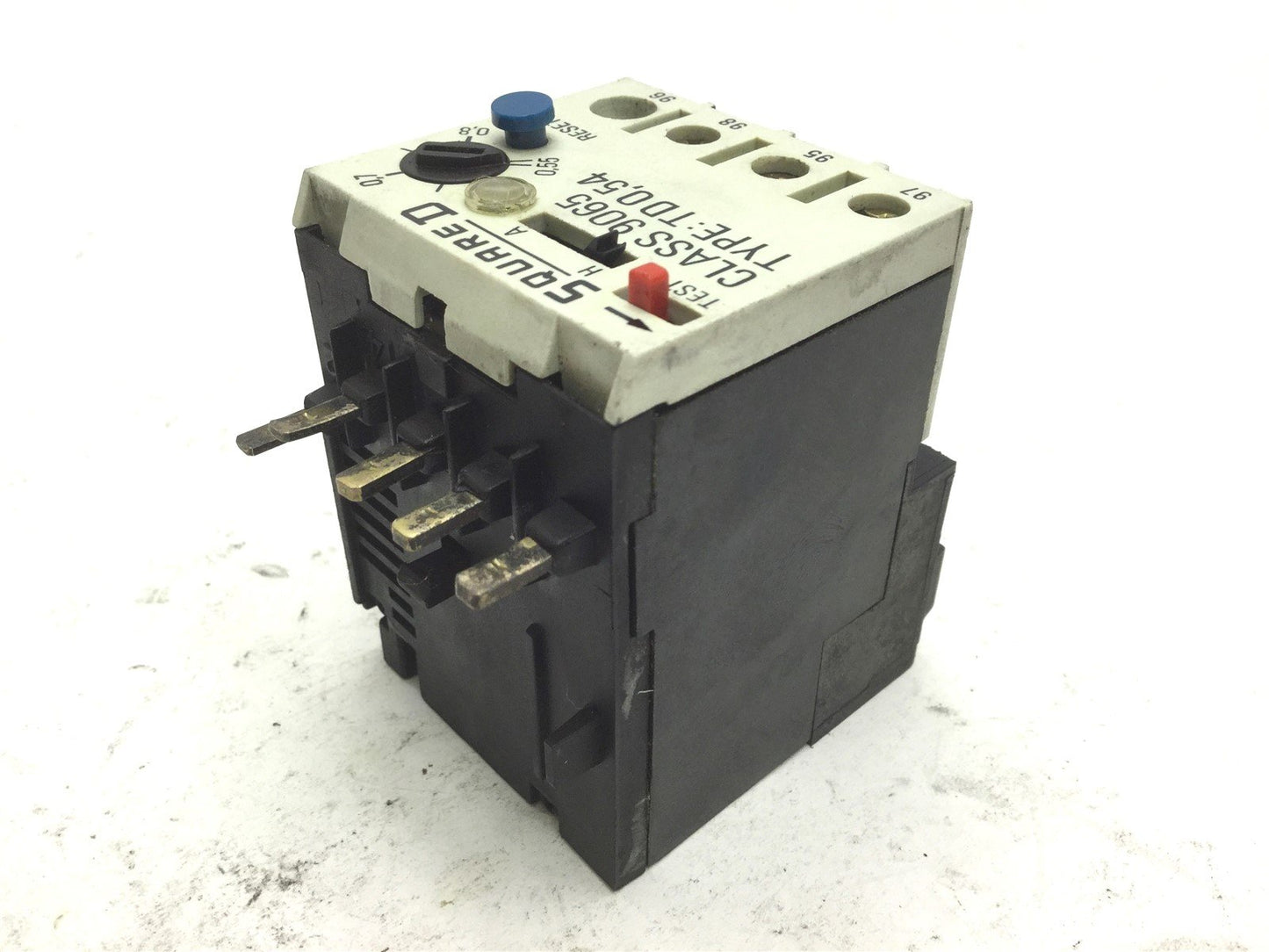 Used Lot of 2 Square D TD0,54 Overload Relay Amperage: 0.55-0.8A Contacts: 240-600VAC