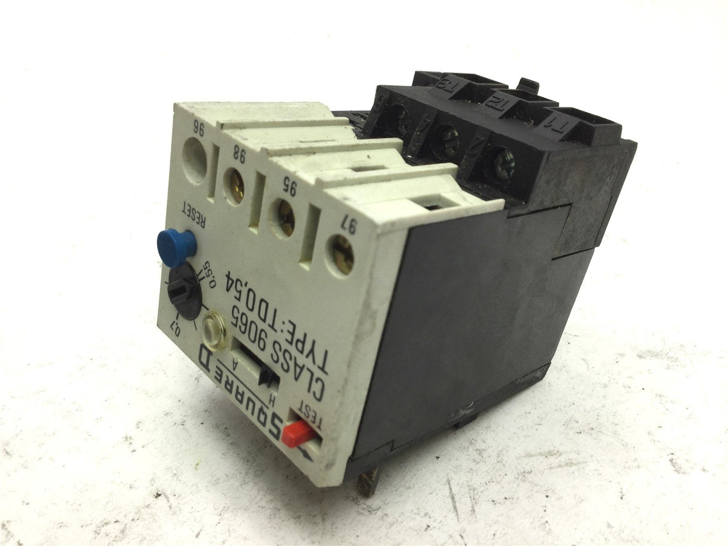 Used Lot of 2 Square D TD0,54 Overload Relay Amperage: 0.55-0.8A Contacts: 240-600VAC