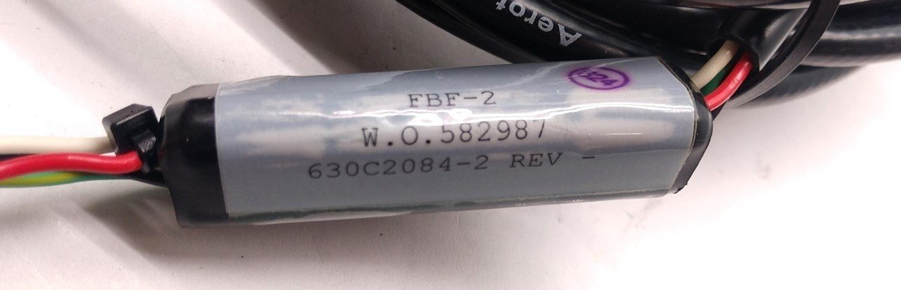 Used Aerotech 630C2084-2 Ferrite Bead Filter Low Power Motor Cables w/Flying Leads