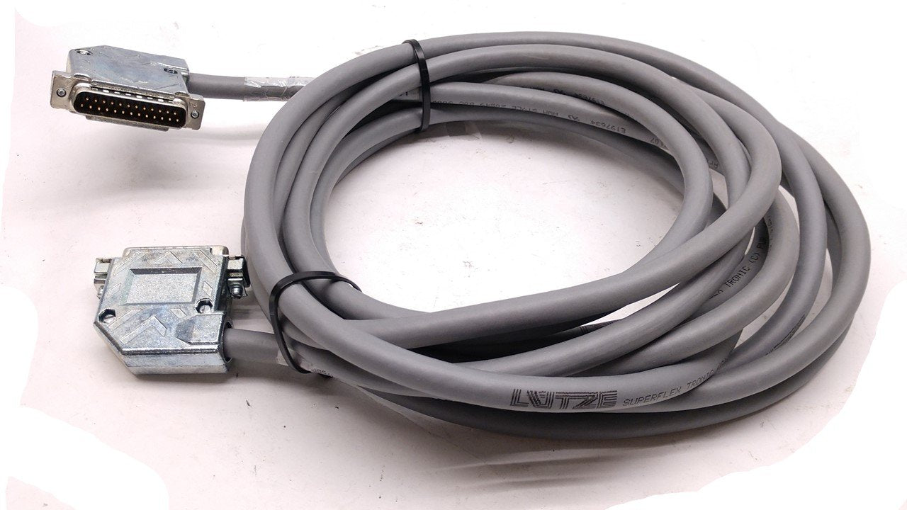 Used Aerotech 630D1650-50 Configured Brushless Feedback Cable, 25 Pin, Length: 20'