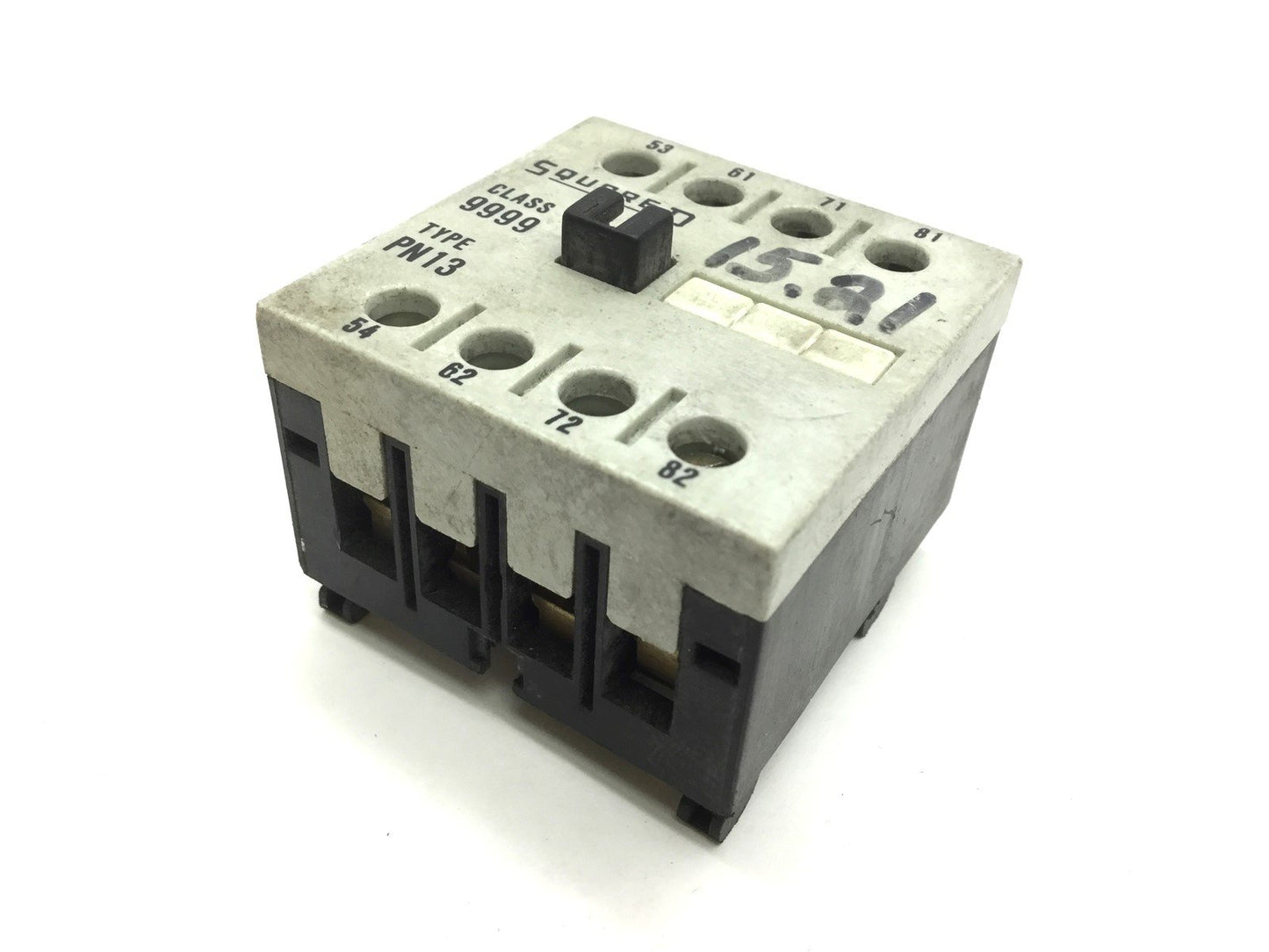Used Square D Class 9999 PN13 Auxiliary Contact Voltage 600VAC, Amperage 12A