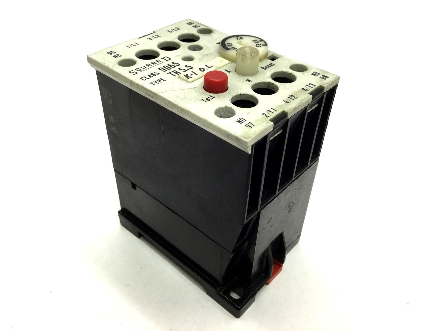 Used Square D 9065 TR 5.5 Overload Relay, Contacts: 1NO 1NC, Amperage Range: 5.5-8.3A