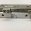 Used SMC MXQ8-40 Pneumatic Slide Table, Stroke: 40mm, Bore: 8mm, W/ 2x D-M9P Sensors
