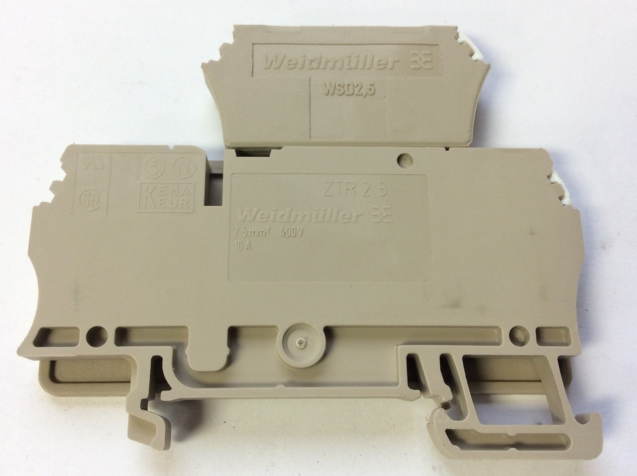 Used Lot of Weidmuller 4x WSI6/2 Fuse Terminal, 4x ZTR 2.5 Disconnect w/ WSD2,5 Plug