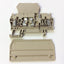 Used Lot of Weidmuller 4x WSI6/2 Fuse Terminal, 4x ZTR 2.5 Disconnect w/ WSD2,5 Plug