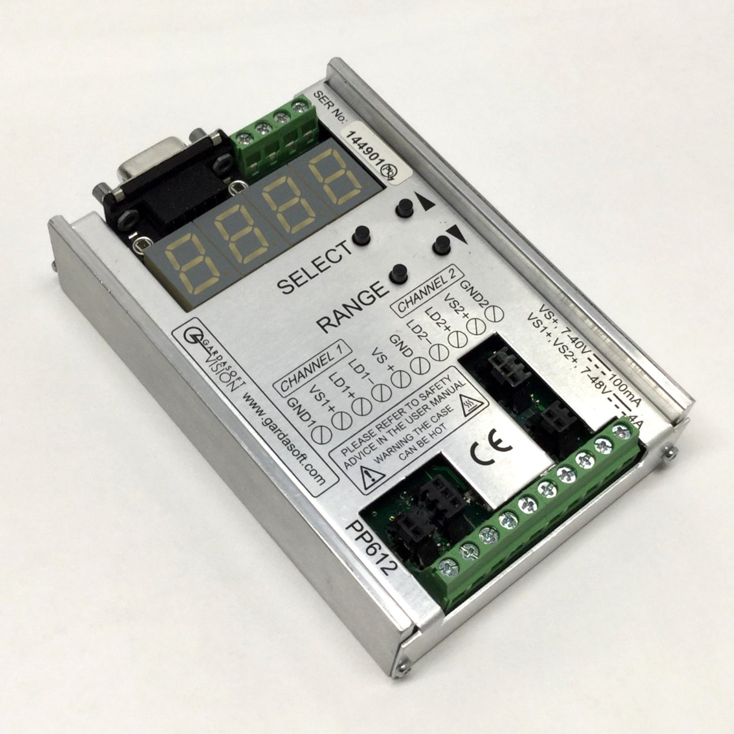 Used Gardasoft Vision PP612 LED Strobe Controller 10A, 2-Channel, RS232 Interface