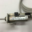 Used SMC NCDJPB6-037D-B Pin Cylinder, Stroke: 3/8", Bore: 1/4", With 2x D-93A Sensors