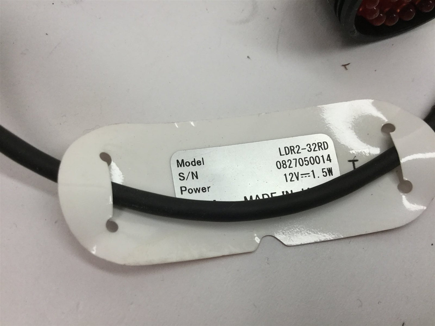 Used CCS Inc LDR2-32RD LED Ring Light, Color: Red, ID: 10mm, Power: 12VDC 1.5W