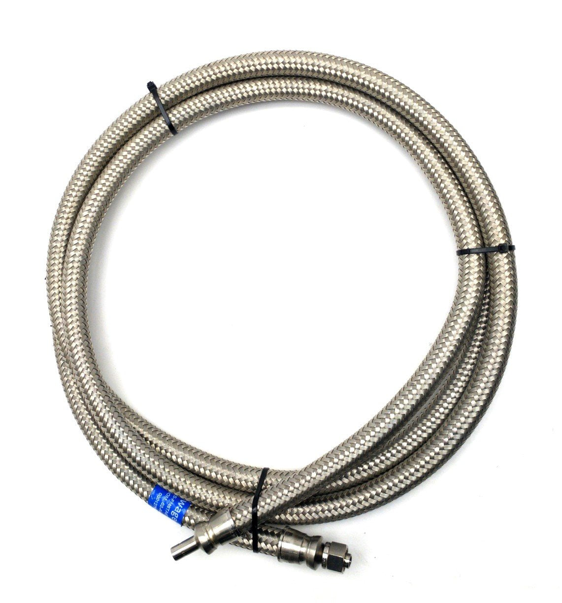 Used Swagelok SS-FM6TA6TA6-120 ?" Convoluted Hose ?" Tube to ?" A-LOK SS Braid 12'