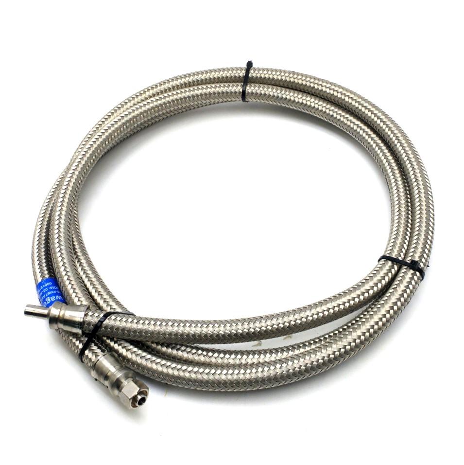 Used Swagelok SS-FM6TA6TA6-120 ?" Convoluted Hose ?" Tube to ?" A-LOK SS Braid 12'