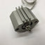Used SMC NCDQ2A20-5DZ Compact Cylinder, Stroke: 5mm, Bore: 20mm, With D-M9P Sensor