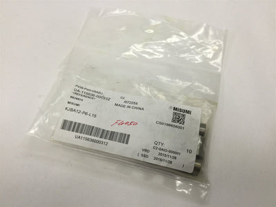 New – Open box Lot of 9 Misumi KJBA12-P6-L15 Bushings for Inspection Jigs, Straight Hole Type