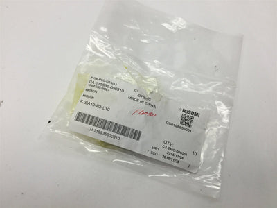 New – Open box Lot of 9 Misumi KJBA10-P3-L10 Bushings for Inspection Jigs, Straight Hole Type