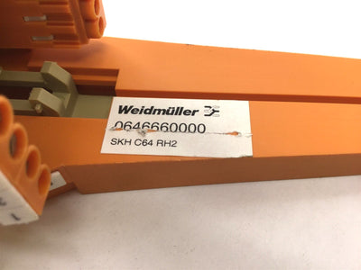 Used Weidmuller 0646660000 SKH C64 RH2 Card Holder Carriage Plug In DIN 41612