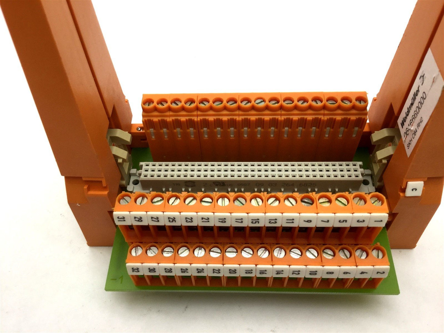 Used Weidmuller 0646660000 SKH C64 RH2 Card Holder Carriage Plug In DIN 41612