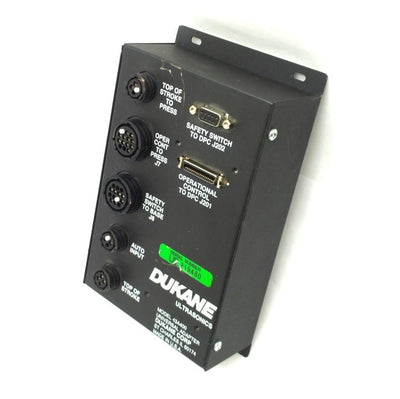 Used Dukane 43A400 Universal Adapter, 2x 12-Pin 3x 4-Pin Round, DB9, 36-Pin SCSI