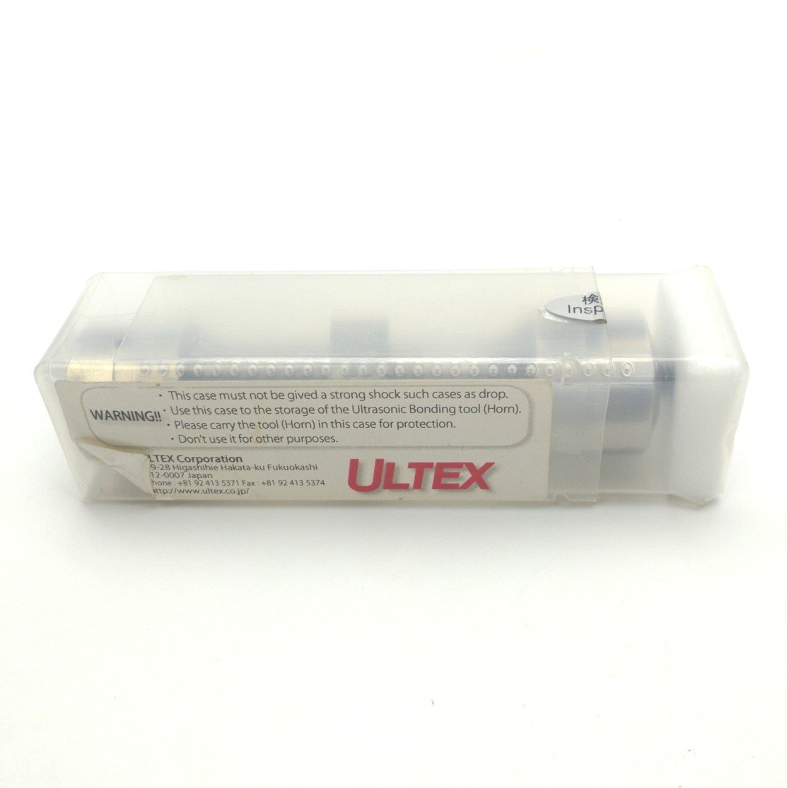 Used Ultex HR-4M0119-01 Ultrasonic Bonding Horn 6 Ends M8-1.25 Thread 130 x 35 x 35mm