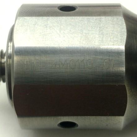 Used Ultex HR-4M0119-01 Ultrasonic Bonding Horn 6 Ends M8-1.25 Thread 130 x 35 x 35mm