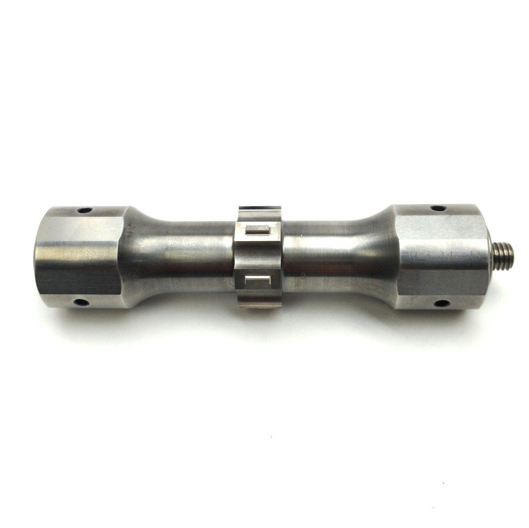 Used Ultex HR-4M0119-01 Ultrasonic Bonding Horn 6 Ends M8-1.25 Thread 130 x 35 x 35mm
