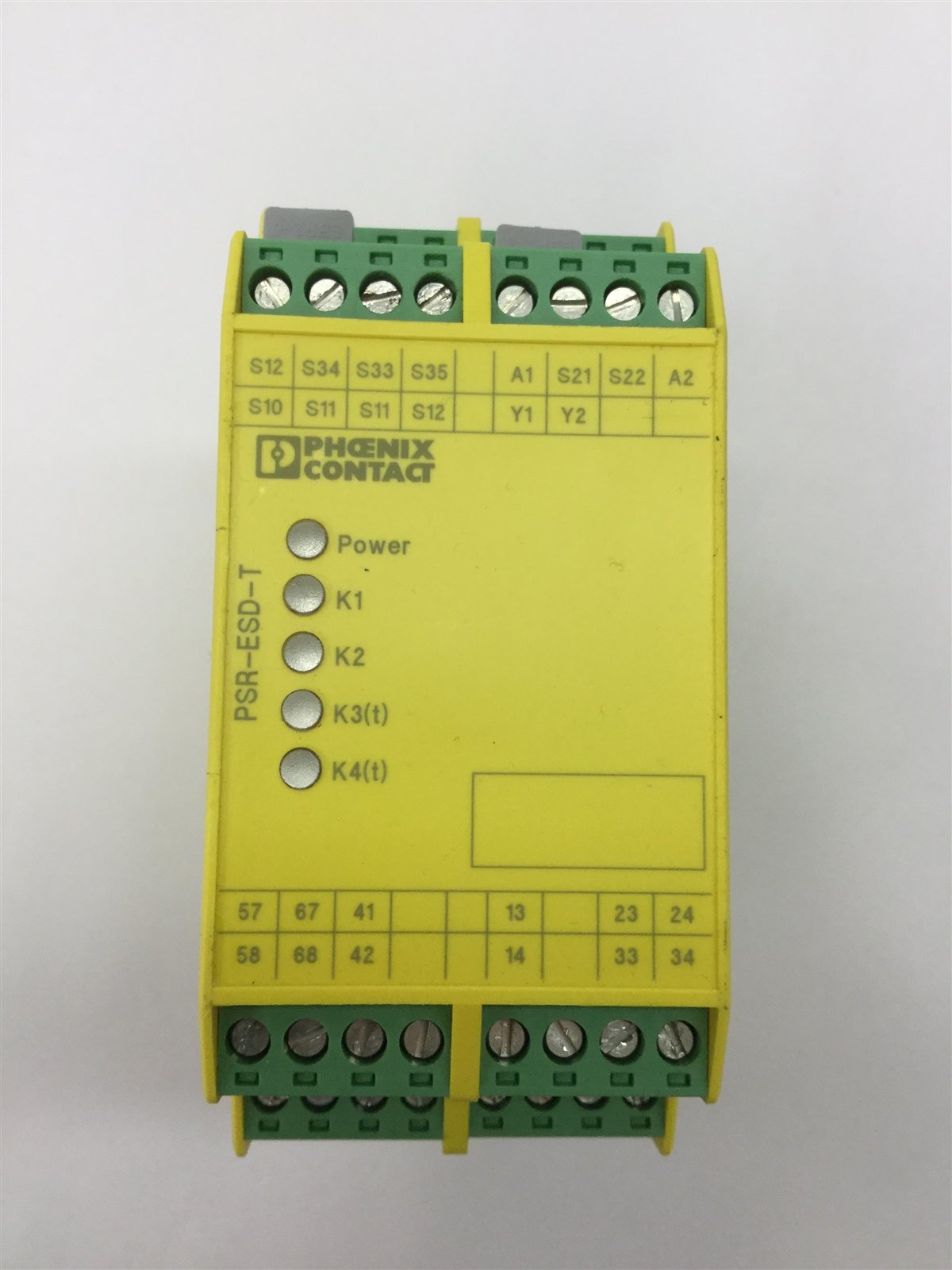 Used Phoenix Contact PSR-SCP-24DC/ESD/5X1/1X2/0T5 Safety Relay Module 24VDC Coil
