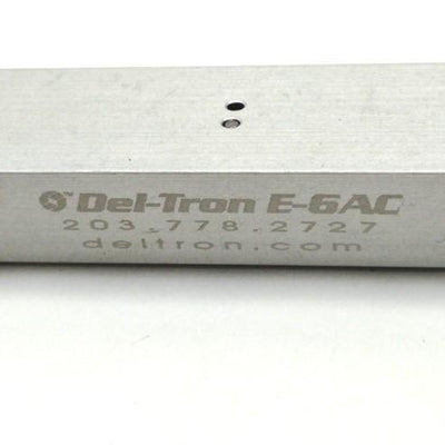 Used Del-Tron E-6AC Linear Slide, Travel: 127mm, Load 8kg, 154 x 19.25 x 10.25mm