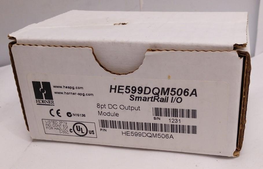 New Horner HE599DQM506A SmartRail I/O 8pt DC Output Module Output Range 12/24VDC