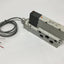 Used SMC VQ4201R-5W Solenoid Valve, 5-Port, 2-Position Double, 24VDC w/Sub Plate