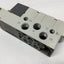 Used SMC VQ4201R-5W Solenoid Valve, 5-Port, 2-Position Double, 24VDC w/Sub Plate