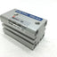 Used SMC MQQTB10-15D Low Friction Compact Cylinder Metal Seal Bore: 10mm Stroke: 15mm