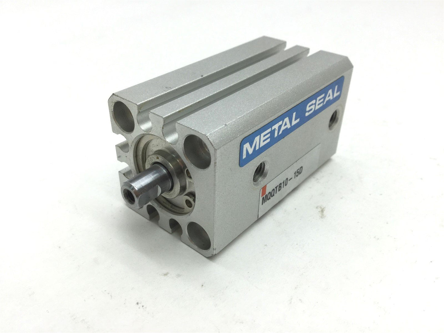 Used SMC MQQTB10-15D Low Friction Compact Cylinder Metal Seal Bore: 10mm Stroke: 15mm