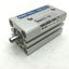 Used SMC MQQTB10-15D Low Friction Compact Cylinder Metal Seal Bore: 10mm Stroke: 15mm