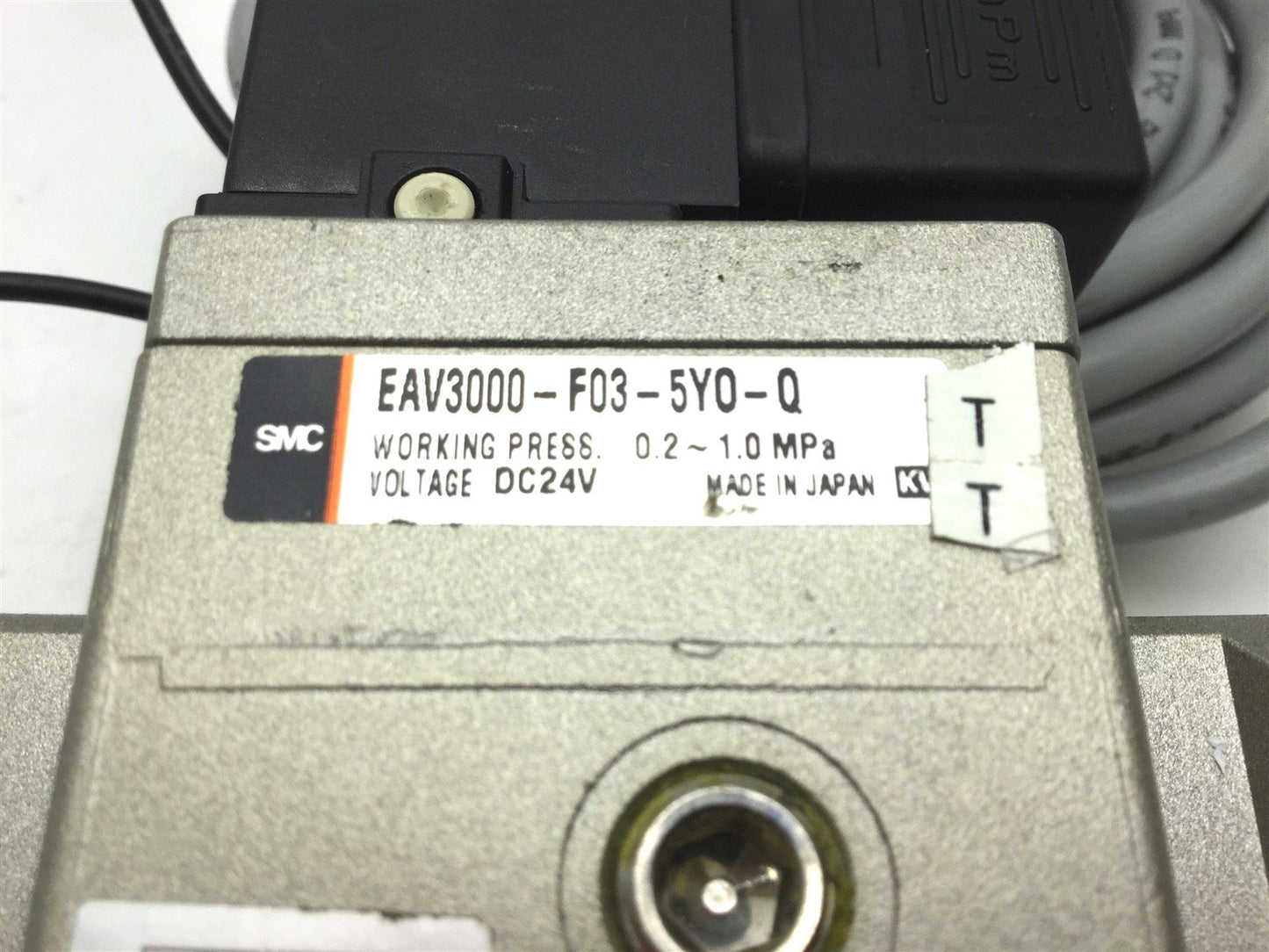 Used SMC EAV3000-F03-5YO-Q Soft Start-Up Valve European 3/8" BSPM, Voltage: 24VDC
