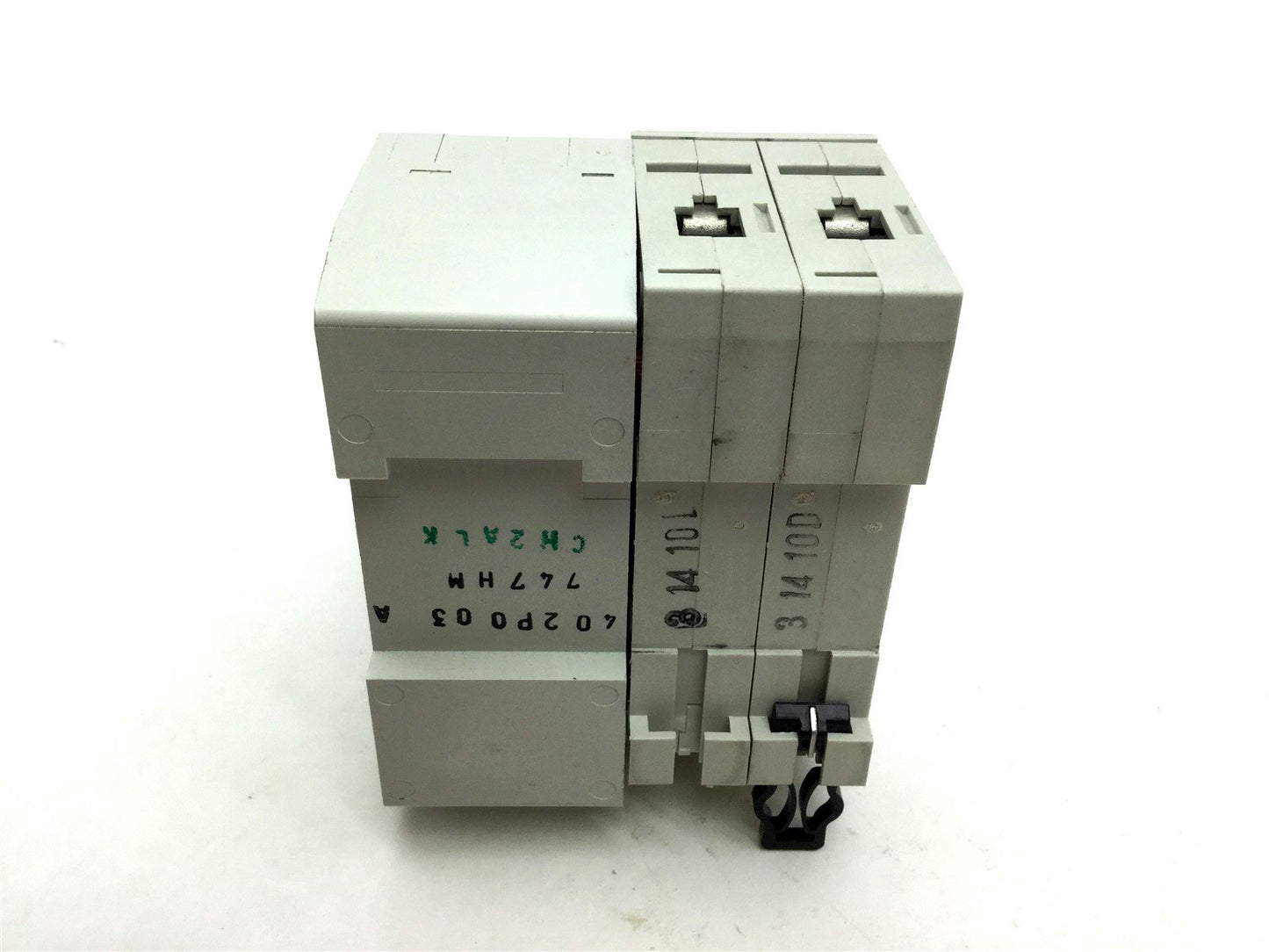 Used Moeller PBSM-402/003-A Switch With FAZ-D10/2 Circuit Breaker 10A 277/480VAC
