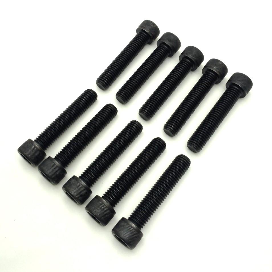 New Lot of 10 M12 x 1.75mm Steel Socket Head Screws, 60mm Long, 10mm Drive