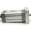 Used SMC CP95SDB100-125W Double Rod Cylinder 125mm Stroke 100mm Bore 145PSI 3/8"NPT