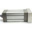 Used SMC CP95SDB100-125W Double Rod Cylinder 125mm Stroke 100mm Bore 145PSI 3/8"NPT